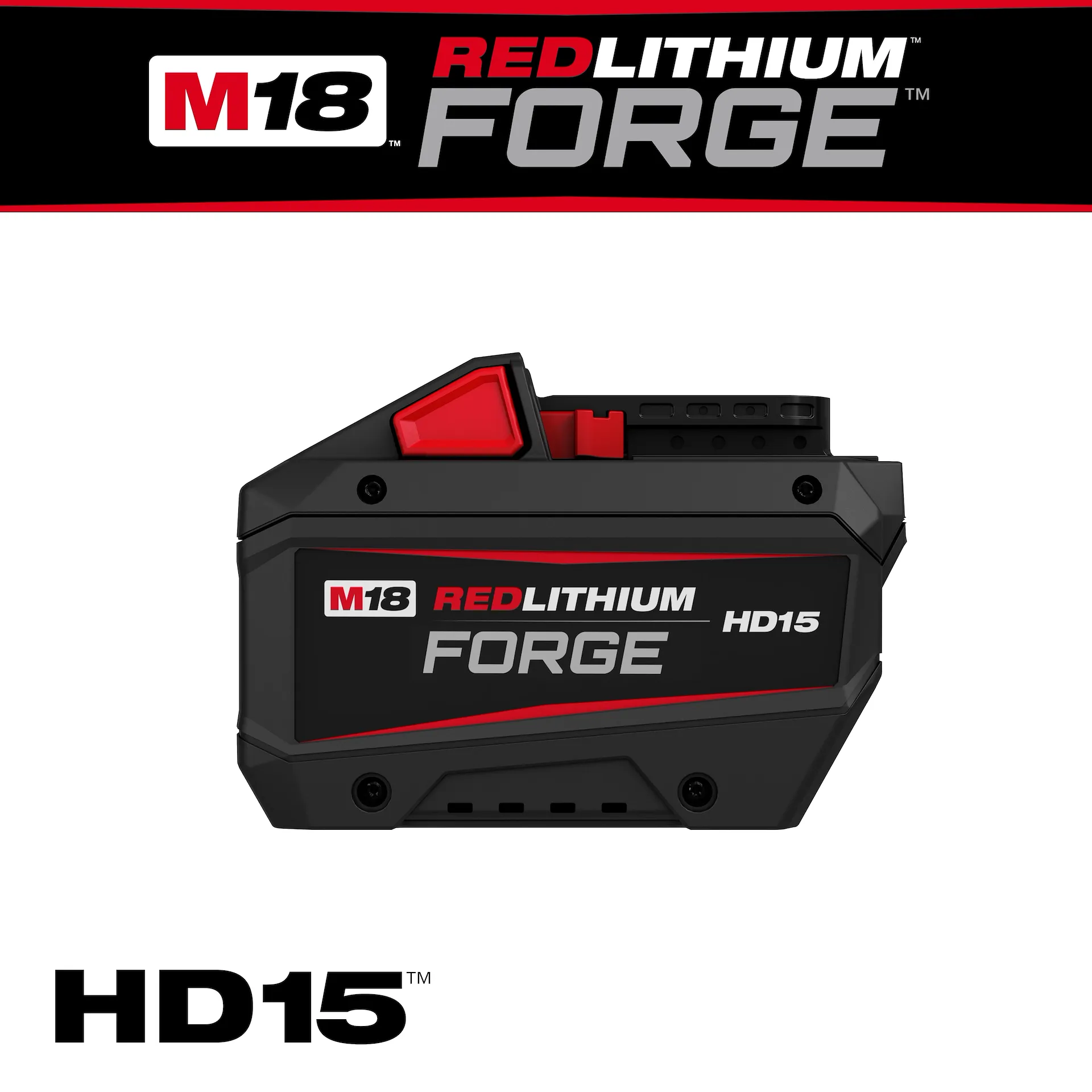 Milwaukee M18 REDLITHIUM FORGE HD15 Battery Pack 48-11-1819