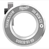 A silver circular bushing labeled "THHN/XHHW 300 MCM Cu 49-16-B300S" with a central hole and a small protruding black part on the side. A brand name is etched on the upper part of the bushing.