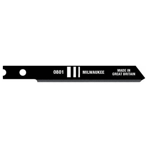 Milwaukee 48-42-5512 4" X 6 TPI Wood Cutting HCS T-Shank Jigsaw Blades - 5 Pack