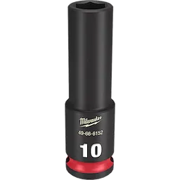 SHOCKWAVE 3/8 in. Drive 10mm Deep 6 Point Impact Socket 1 Pack