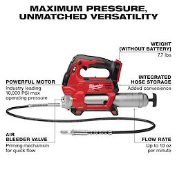 M18 18-Volt Lithium-Ion Cordless Grease Gun 2-Speed (Tool-Only)