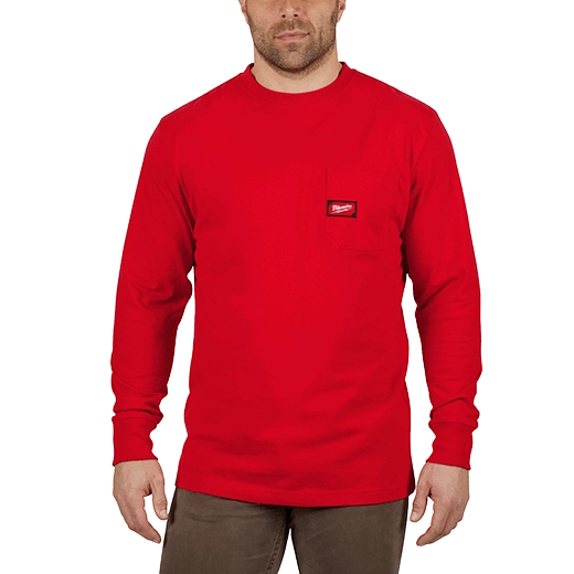 602R, 602RS, 602RM, 602RL, 602RXL, 602RXXL, 602R3XL - Long Sleeve Heavy Duty Pocket T-Shirt