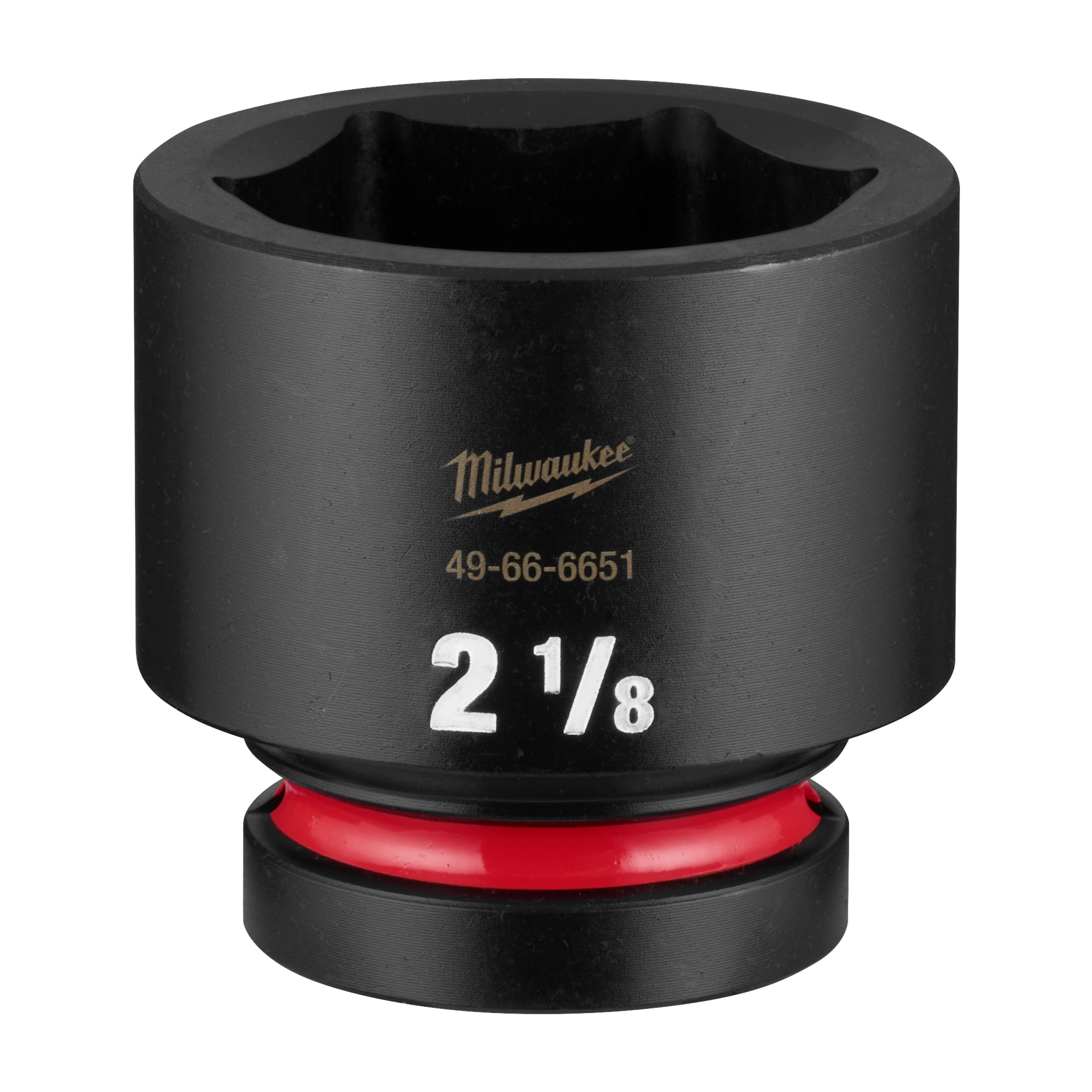 SHOCKWAVE Impact Duty 1" Drive 2-1/8" Standard 6 Point Socket standing upright on a plain background.