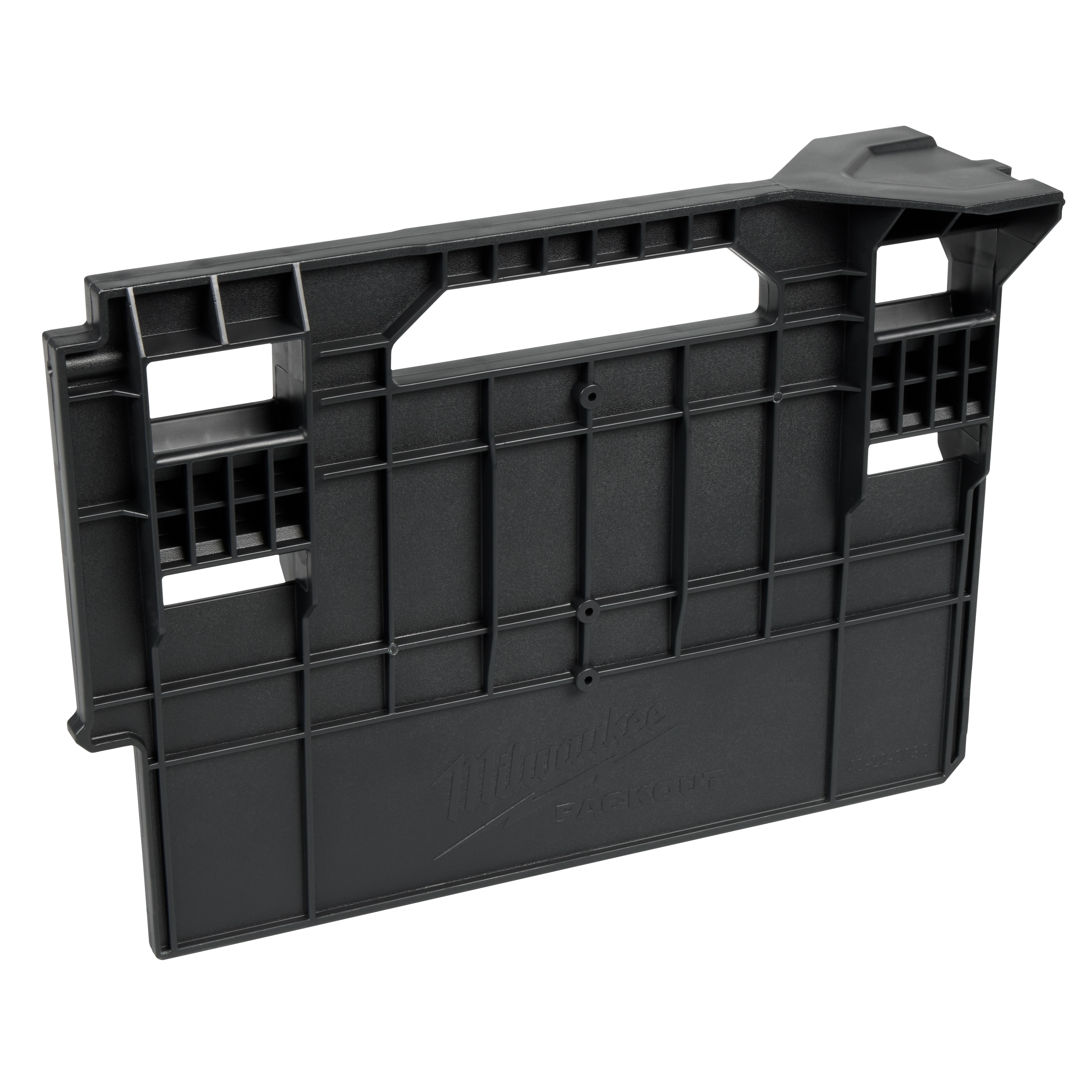 The Divider for PACKOUT Crate is a black, rectangular organizational tool, designed to fit inside a PACKOUT crate system. It features multiple vertical and horizontal slots for customized storage and enhanced structural support.