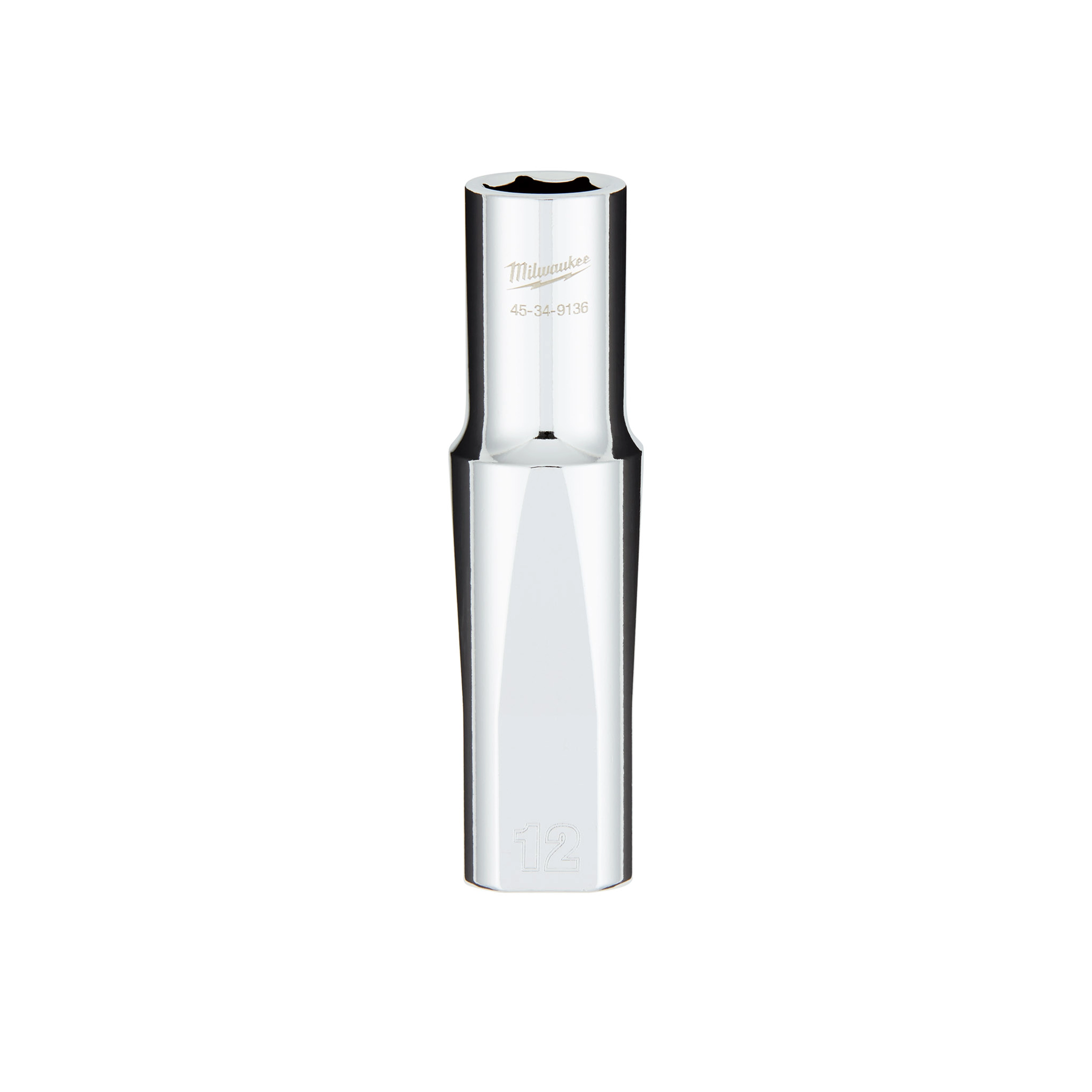 1/2" Drive 12MM Metric 6-Point Deep Socket with FOUR FLAT™ Sides