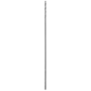 3/16" x 12" Aircraft Length Black Oxide Drill Bit with a long, slim design and spiral grooves for precise drilling in metal and wood.