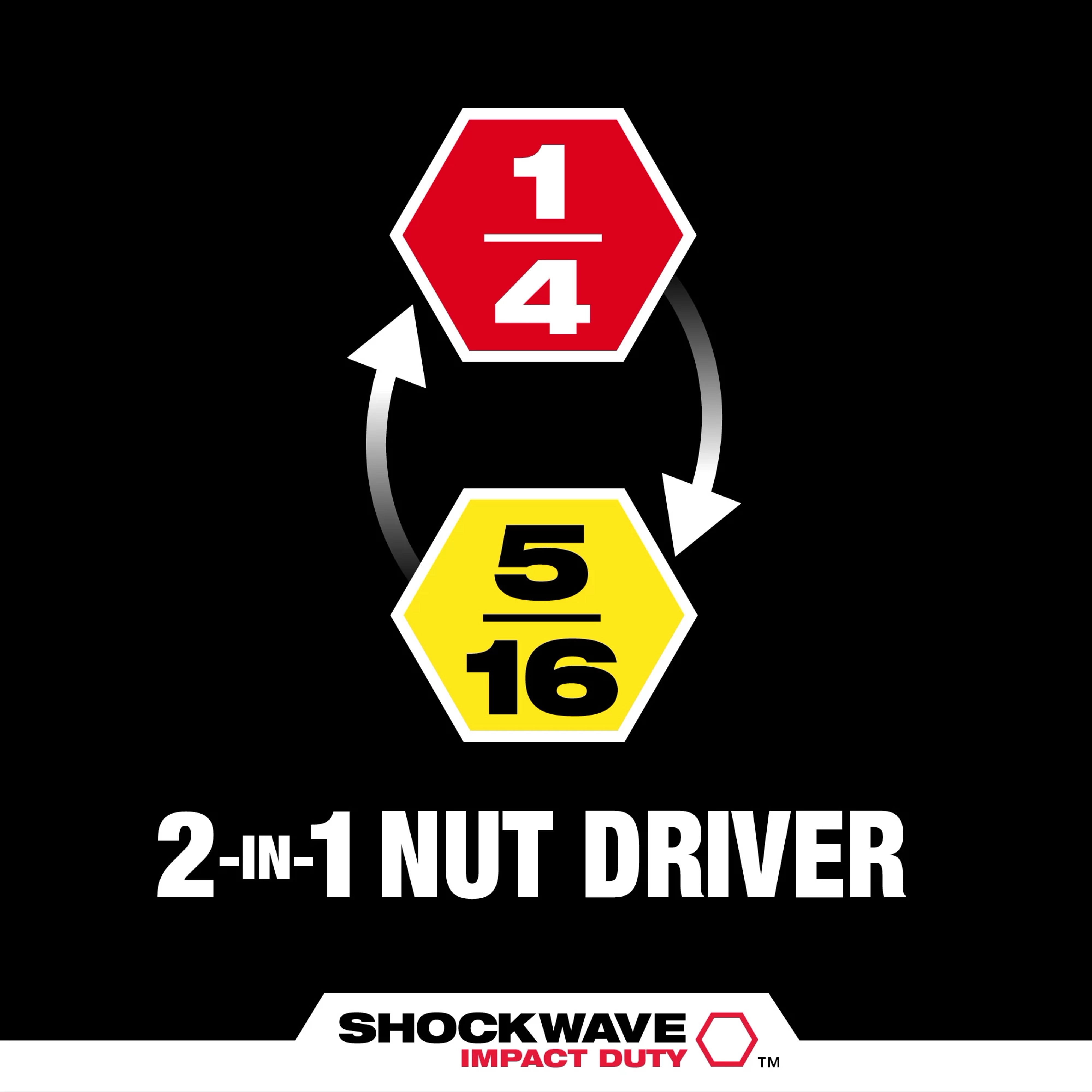 SHOCKWAVE Impact Duty™ 1/4” and 5/16” x 2-1/4” QUIK-CLEAR™ 2-in-1 Magnetic Nut Driver

Hover Image