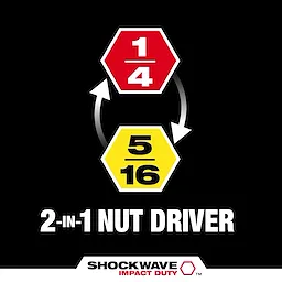 SHOCKWAVE Impact Duty™ 1/4” and 5/16” x 2-1/4” QUIK-CLEAR™ 2-in-1 Magnetic Nut Driver

Hover Image