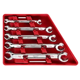 5pc Double End Flare Nut Wrench Set - SAE
