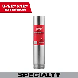 3-1/2" x 12" Diamond Premium Wet Core Bit Extension for drilling features a cylindrical stainless steel body with a red label.