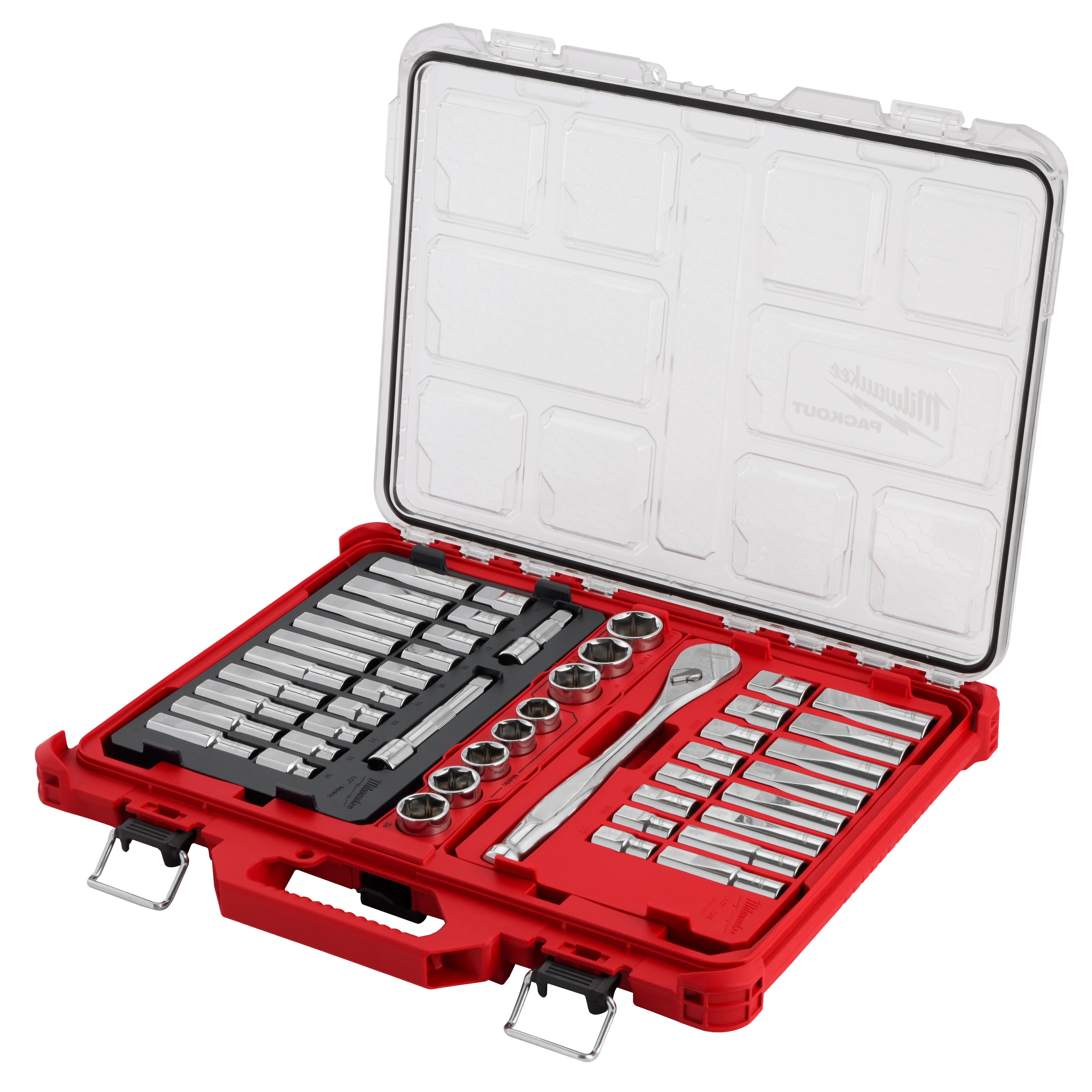 Drive Ratchet & Socket Set with PACKOUT™ Organizer | Milwaukee Tool
