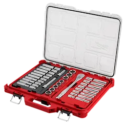 1/2” Drive Ratchet and Socket Set w/ Low-Profile PACKOUT Organizer