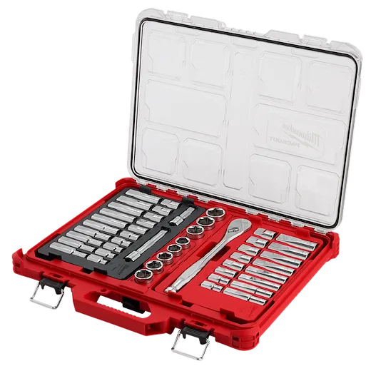 47pc 1/2" Drive Ratchet & Socket Set with PACKOUT™ Low-Profile Organizer