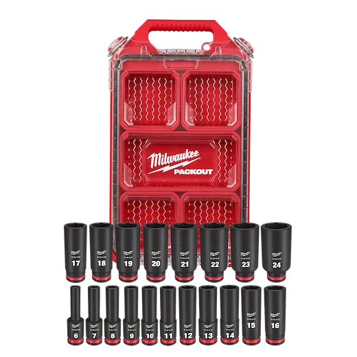 19PC SHOCKWAVE™ Impact Duty Socket 3/8” Drive MM Set with PACKOUT™