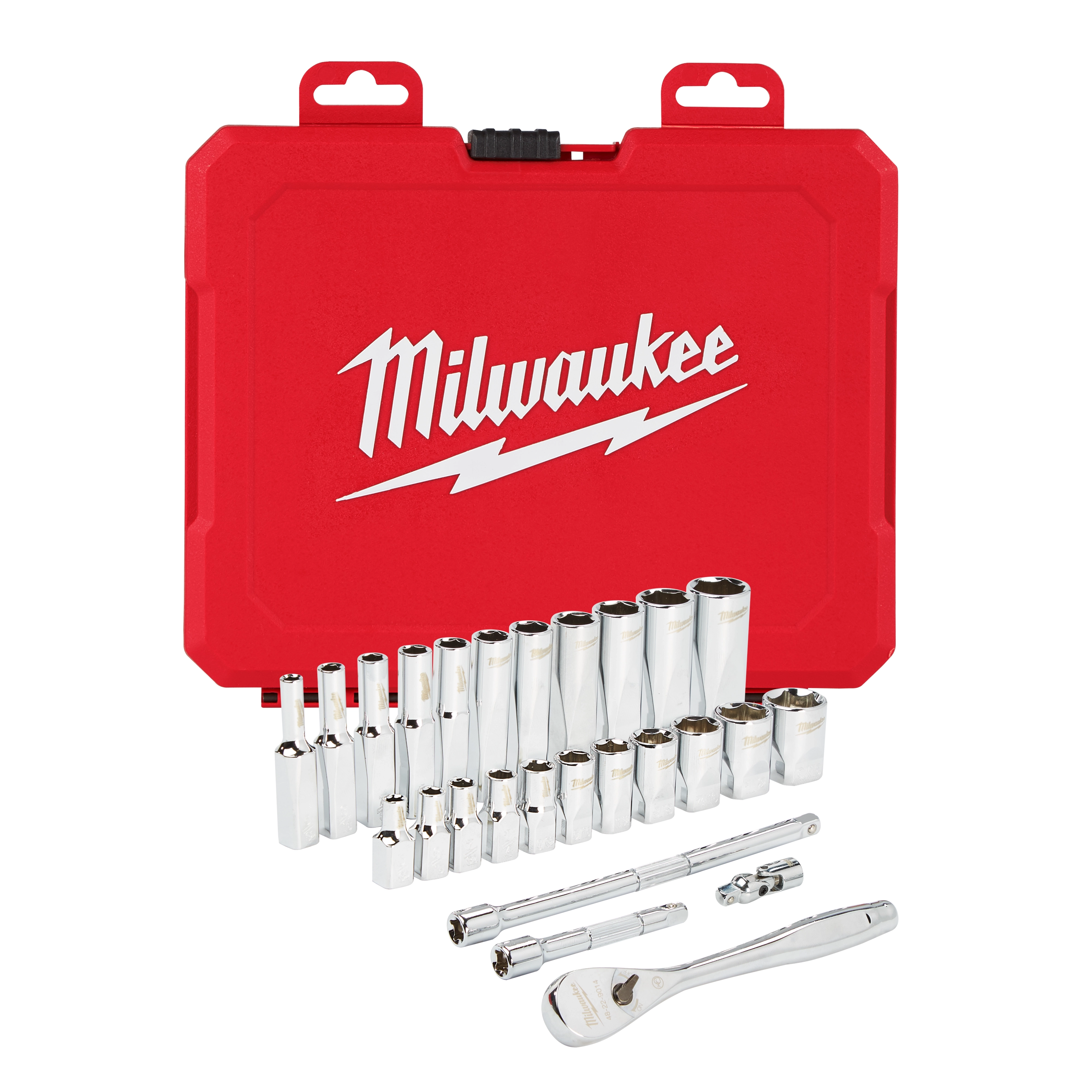 1/4" Drive 26pc Ratchet & Socket Set - SAE