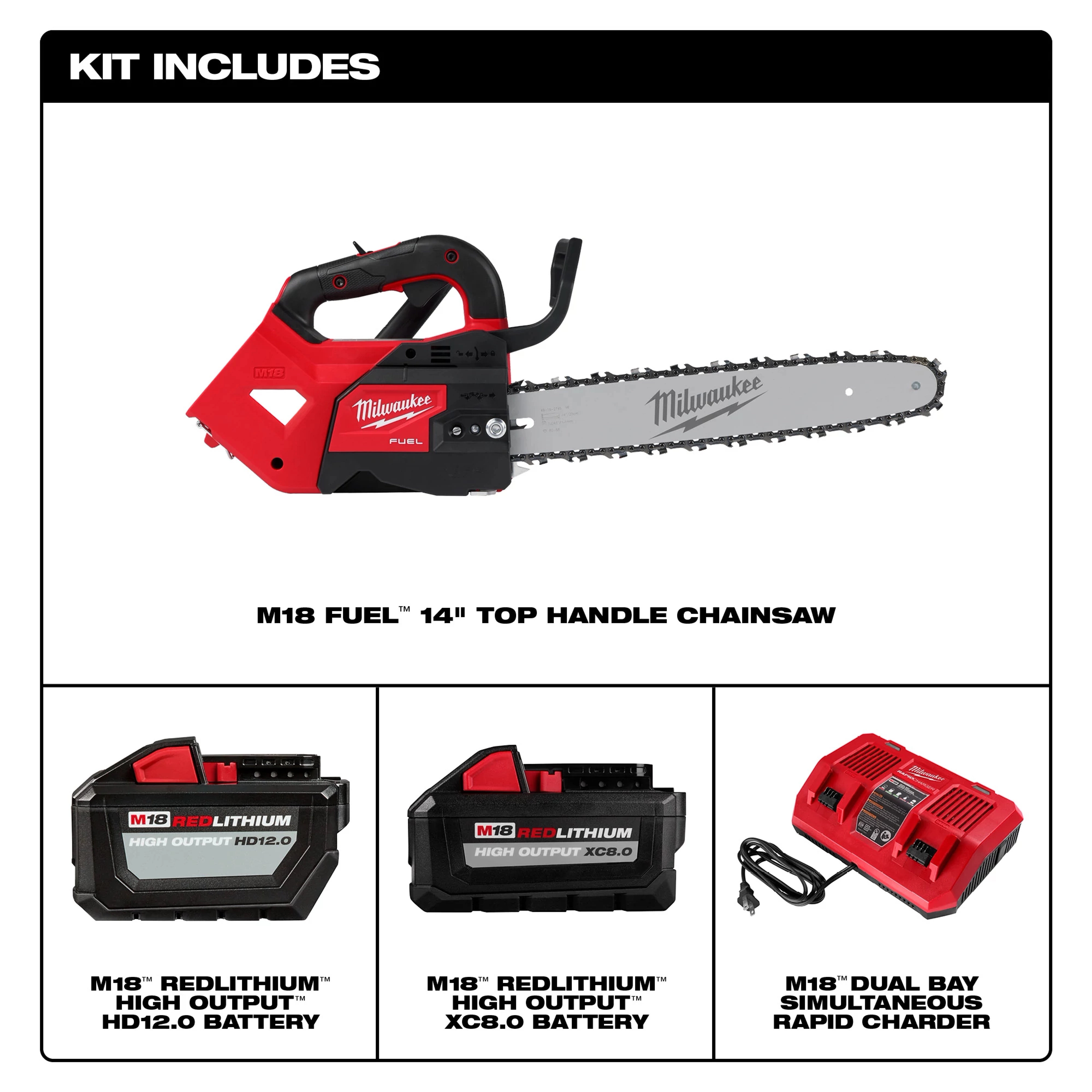 M18 FUEL 14" Top Handle Chainsaw Kit