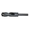 1" S&D Black Oxide Drill Bit. It has a black cylindrical shaft with a twist design and a sharp tip for efficient drilling. The black oxide finish enhances durability and reduces friction.