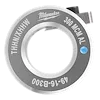 Milwaukee 300 MCM AL cutter is a circular metal tool for cutting aluminum, with text "THHN/XHHW" and "49-16-B300" engraved.