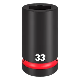 SHOCKWAVE Impact Duty 1 in. Drive 33mm Deep 6 Point Socket