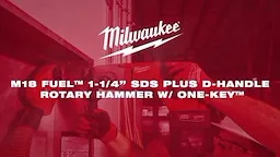 M18 FUEL 1-1_4in SDS PLUS D-HANDLE ROTARY HAMMER W ONE-KEY