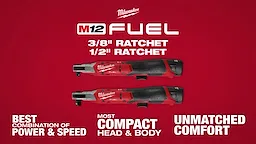 Milwaukee® M12 FUEL™ 1/4", 3/8", & 1/2" Ratchets