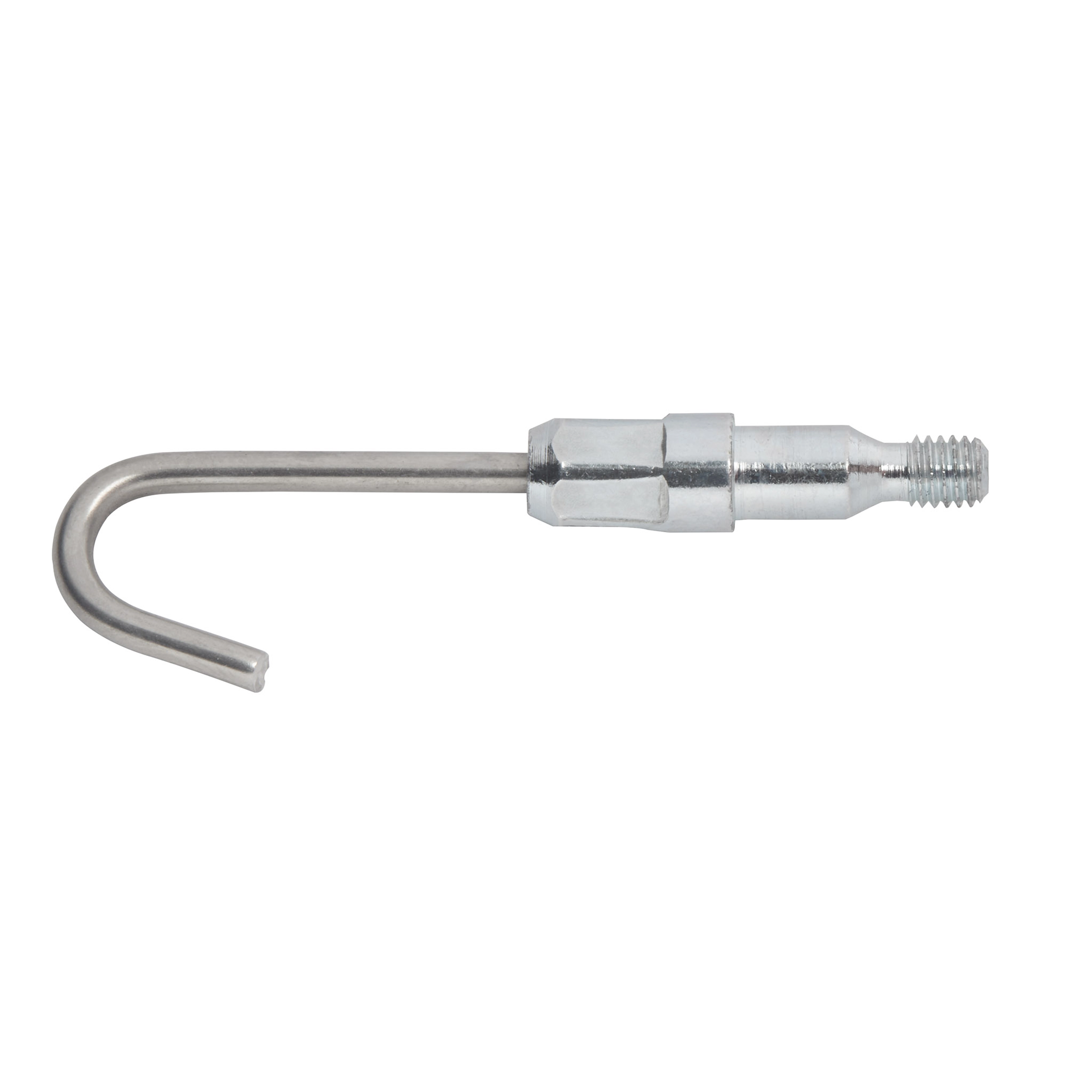 3 Piece Fish Stick Tip Accessory Kit shows a metal hook attachment with a threaded end designed for various fish stick applications.