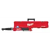 Milwaukee M12 Fuel 1/2” Digital Torque Wrench with ONE-KEY in front of its red carrying case with black handle and clasps.