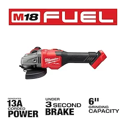 M18 FUEL™ 4-1/2” - 6” Braking Grinder, Slide Switch, Lock-On FUEL USPs
