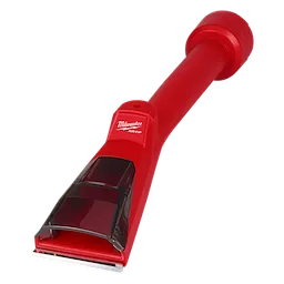 AIR-TIP Debris Scraper, a red tool with a black transparent cover and flat scraping head, designed for effective debris removal.