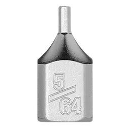 1/4" Drive 5/64" Low-Profile Hex Bit Socket made of durable metal with the size marking "5/64" engraved on one side.
