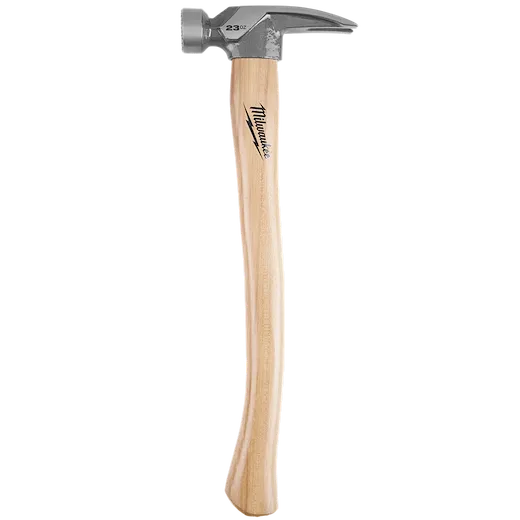 NEW 23oz Milled Face Hickory Handle Framing Hammer