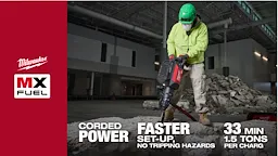 MX FUEL 27 lb SDS MAX Demolition Hammer Video.