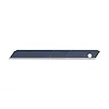 Precision Cut Snap-Off Blades, 9mm, feature segmented snap-off sections for easy renewal of the blade edge, with a hole near one end.