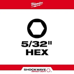 5/32" HEX SHOCKWAVE Bit Type Asset