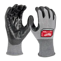 Cut Level 4 High Dexterity Polyurethane Dipped Gloves - S are gray and black work gloves designed for protection and flexibility.