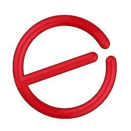 Red retaining ring for SHOCKWAVE%20Impact%20Duty%E2%84%A2%203%2F4%22%20Drive%209%2F16-1-1%2F2, shown in a circular shape with an open end.