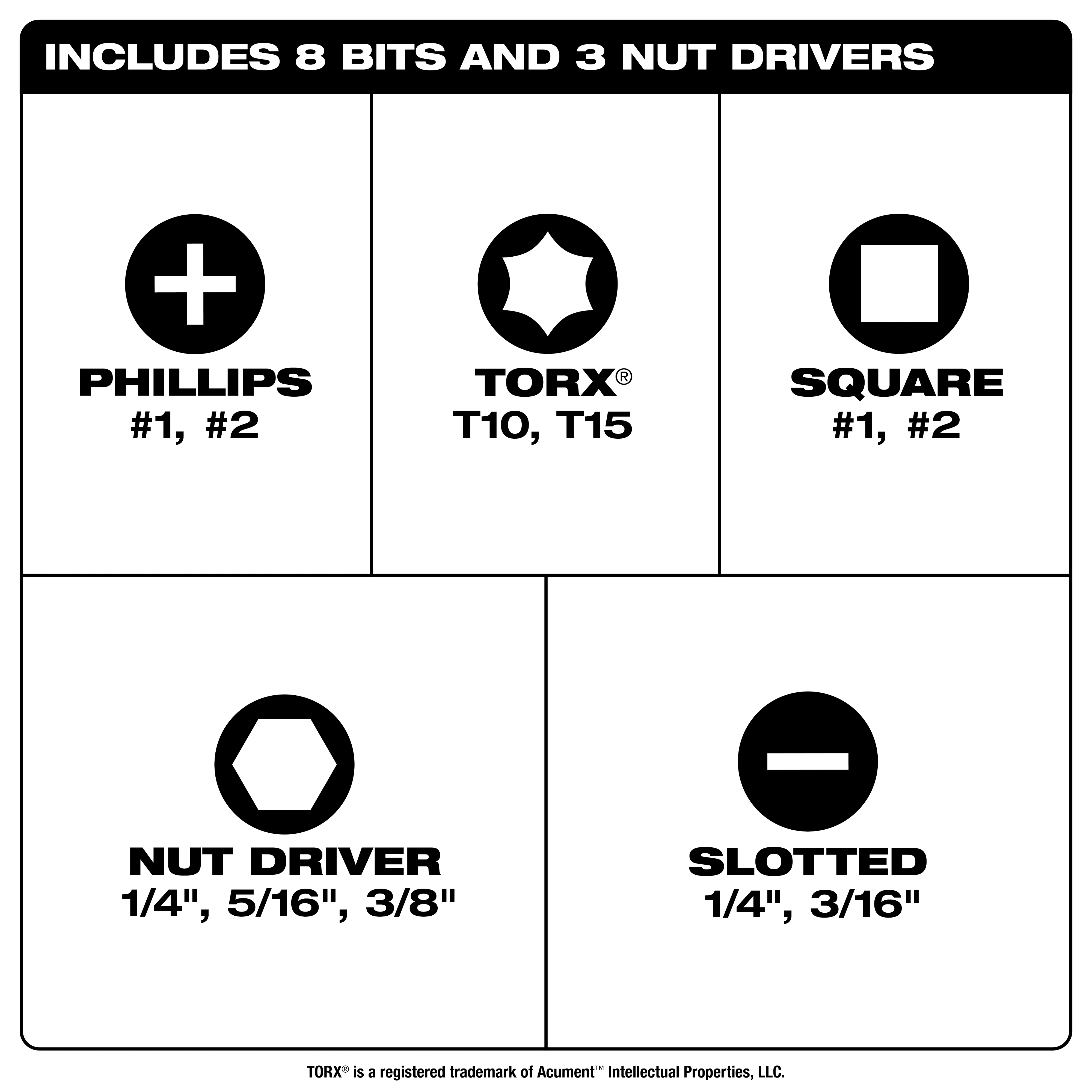 11-in-1 Magnetic Multi-Bit Screwdriver