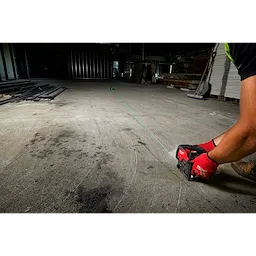 M12 Green Cross Line and Plumb Points Laser App Shot