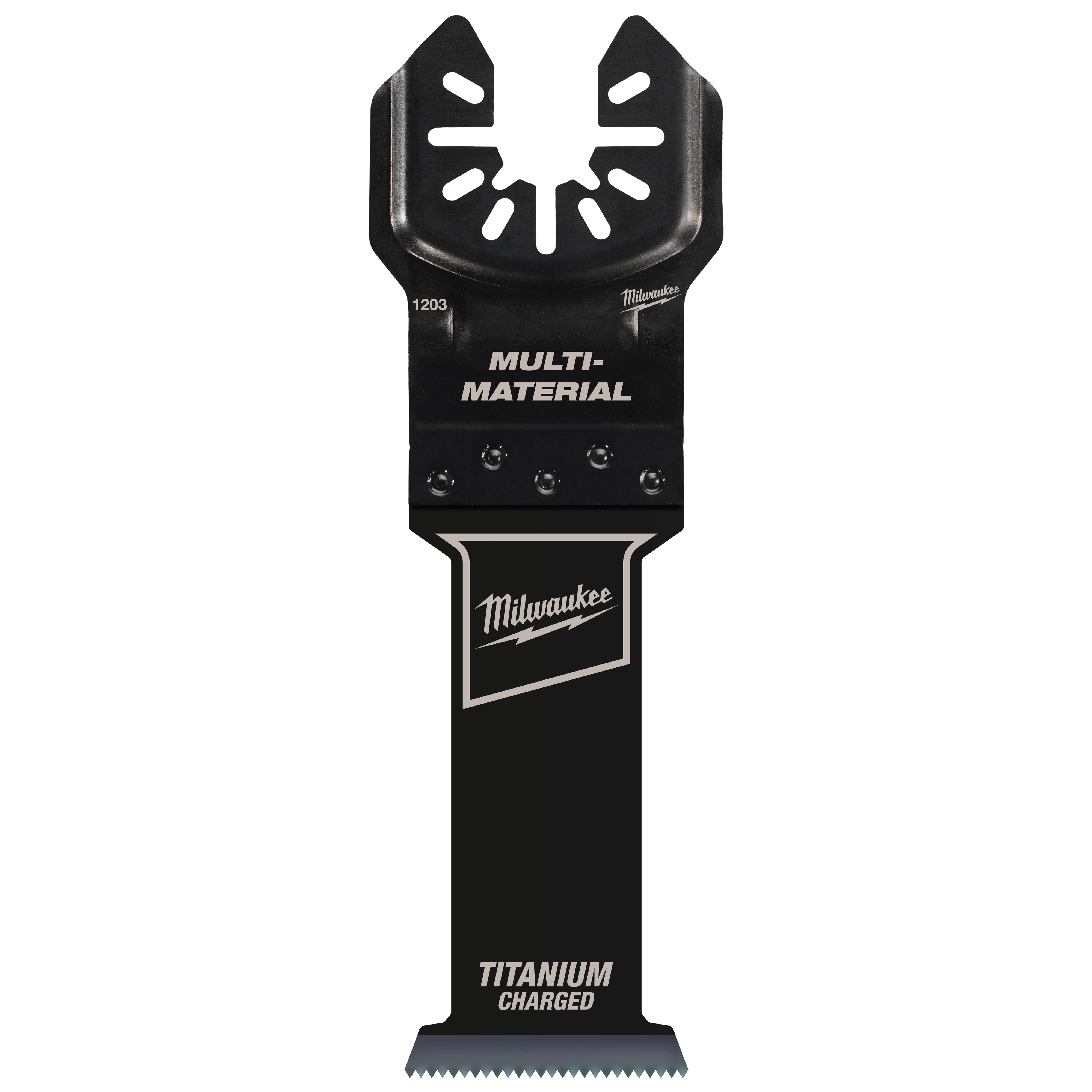 MILWAUKEE® OPEN-LOK™ 1-1/4" TITANIUM CHARGED™ Bi-Metal Multi-Material Multi-Tool Blade