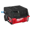 Red and black ROLL-ON 7200W/3600W 6.0kWh Power Supply with wheels, digital display, multiple sockets, and connectivity icon.