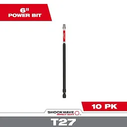 SHOCKWAVE™ Impact Duty 6" TORX® T27 Power Bits Bulk 10