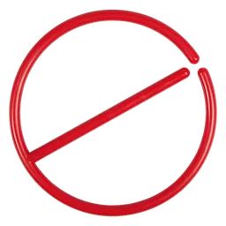 SHOCKWAVE Impact Duty 1" Drive 2-7/8" to 4" Retaining Ring shown as a red circular ring with a diagonal bar.