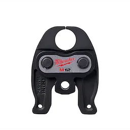 1" PEX Crimp (F1807) Jaw for M12 FORCE LOGIC Press Tool, featuring a durable metal and plastic construction with black and silver colors.