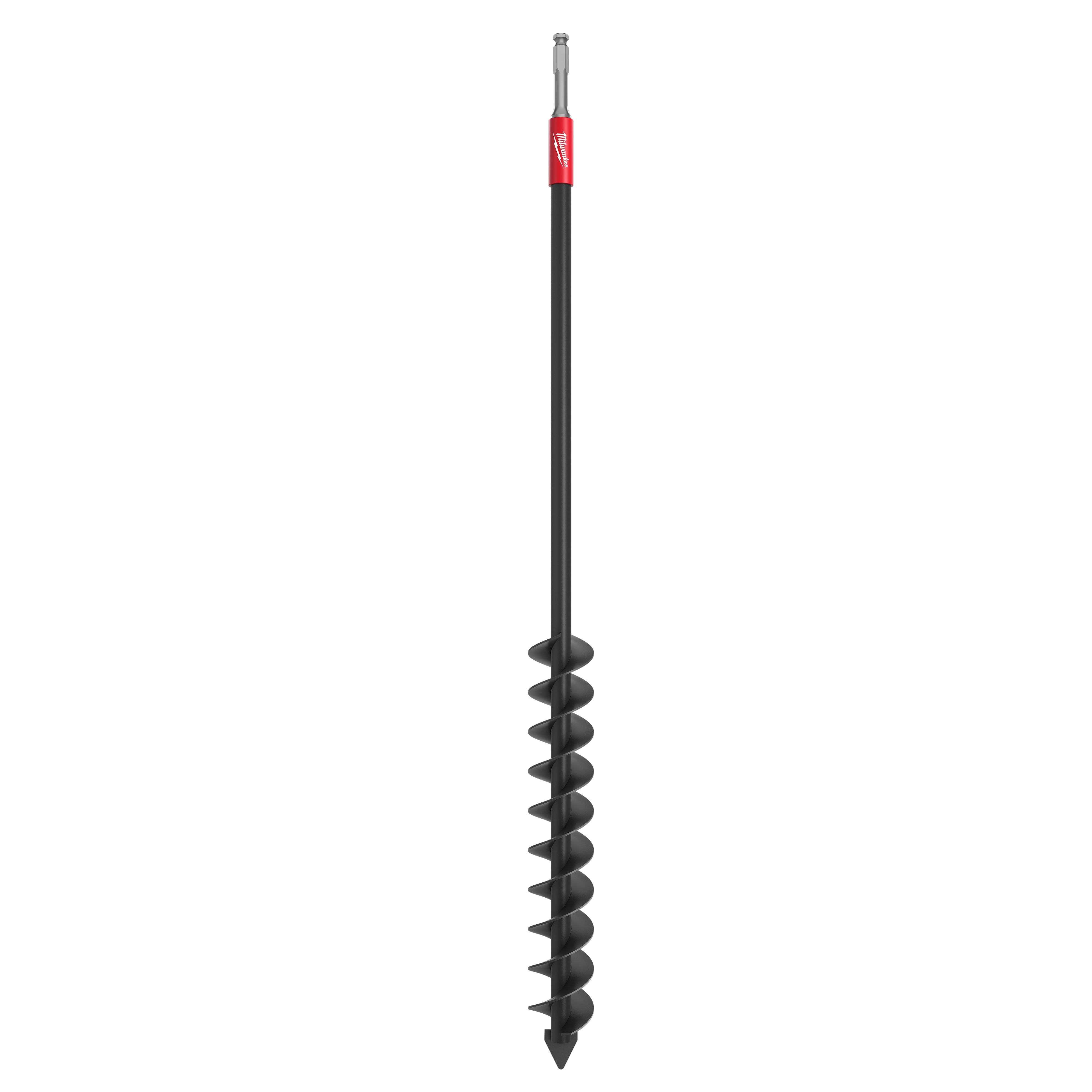 2” x 30” All Purpose Auger Bit with 7/16” Hex Shank standing upright on a plain white background.