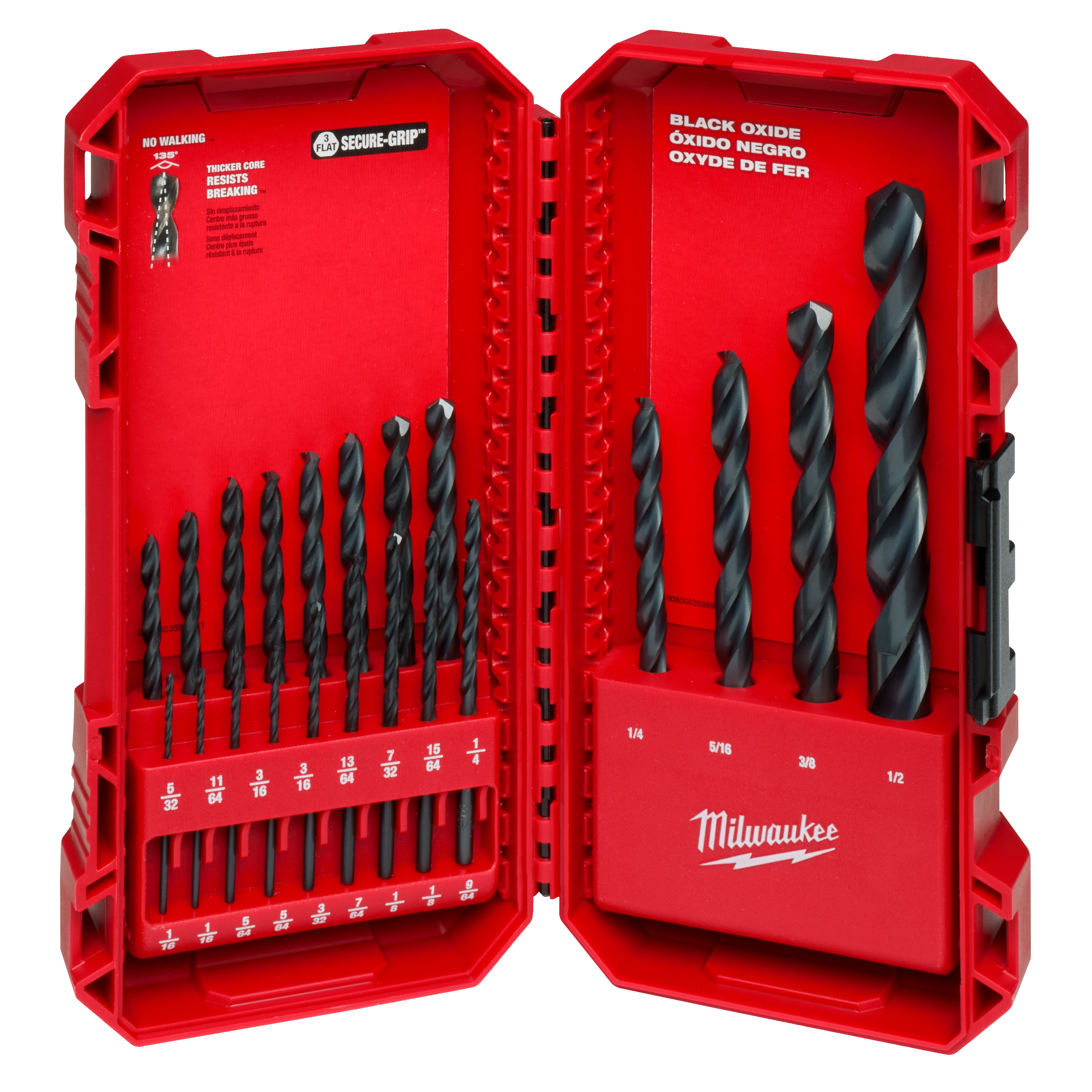 THUNDERBOLT® Black Oxide Drill Bit Set - 21PC | Milwaukee Tool
