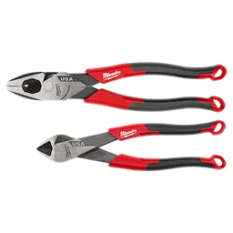 NEW 2 PC. Comfort Grip Cutting Pliers Set (USA)