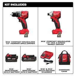 M18™ Compact Brushless 2-Tool Combo Kit