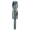 1-1/4" S&D Black Oxide Drill Bit features a spiral design and cylindrical shank, ideal for drilling in tough materials.