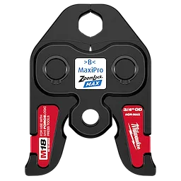 3/4" ZoomLock MAX Press Jaw for M18 FORCE LOGIC Press Tools, designed for secure and reliable pipe connections.
