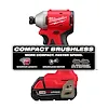 M18™ Compact Brushless 1/4" Hex Impact Driver Kit, view 15